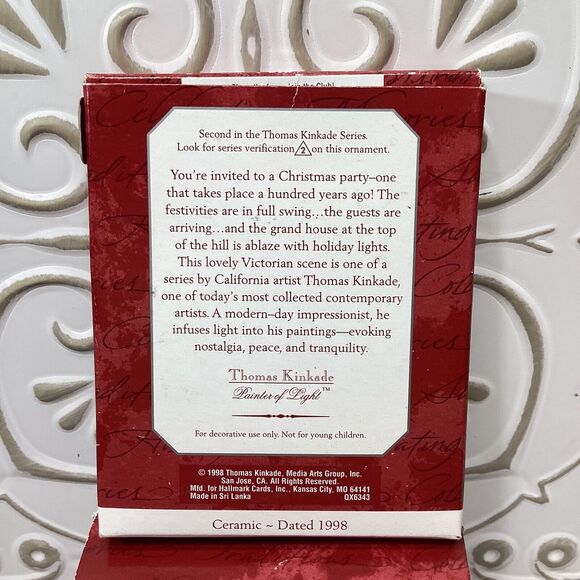 Hallmark Thomas Kinkade Christmas Ornament Collection Four Boxed Decorations - Picture 14 of 16